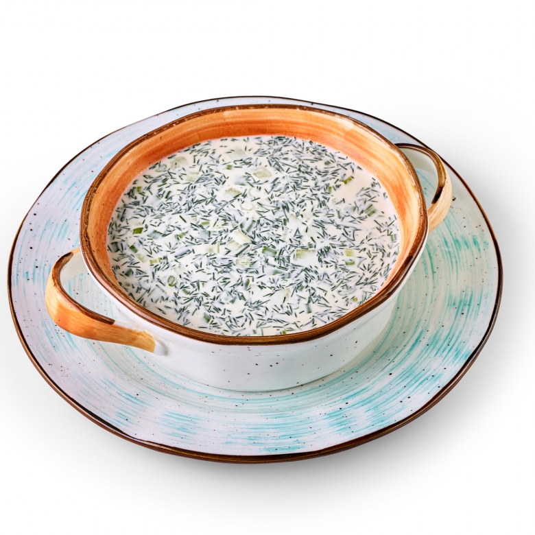 Окрошка с курицей